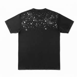 Camisetas con Pedrería de Envío Rápido, Camisetas Lisas Listas para Enviar, Camisetas Personalizadas con Logotipo de Pedrería por Transferencia Térmica - Product Image 2