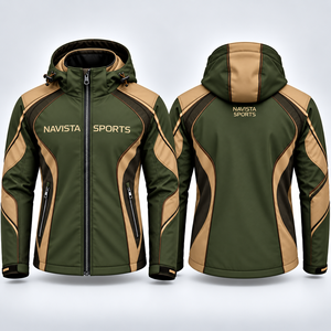 Wholesale NAVISTA SPORTS Custom Competitive Price Unisex Softshell <b>Jacket</b> <b>Red</b> New Arrival 2026 Outdoor Waterproof <b>Hooded</b> Winter - Product Image 5
