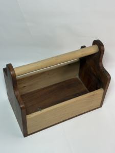 Caja Organizadora de Utensilios de Madera, Caja de Almacenamiento para Cocina, Soporte para Utensilios Domésticos, Ahorro de Espacio, Asa Resistente, Doble Color - Product Image 2