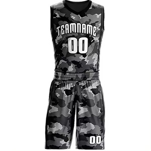 Ensemble d'uniformes de basketball en polyester extensible avec panneaux de mobilité extensibles dans les 4 sens - Product Image 6