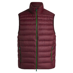 Gilet matelassé décontracté en toile pour homme, couleur unie, respirant, épais, avec fermeture éclair, prix de gros - Product Image 3
