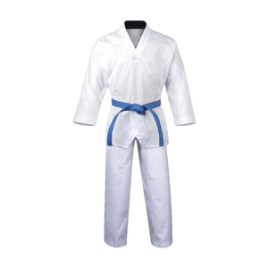 Uniforme de Taekwondo para Entrenamiento de Artes Marciales Mixtas (MMA) - Poliéster/Algodón de Secado Rápido, Duradero, Unisex para Adultos, Logotipo Frontal Personalizable - Product Image 1