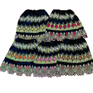 Jupe taille haute à motif personnalisé des îles Marshall, style tribal polynésien, pour femme, avec broderie et taille élastique - Product Image 2