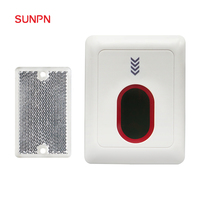 Compteur de flux de passagers SUNPN SP 12V mural pour magasins/bibliothèques, compteur de visiteurs laser/infrarouge bidirectionnel