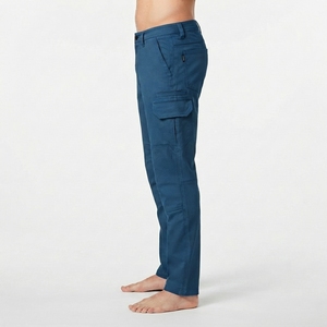 Pantalon cargo décontracté pour homme, coupe droite, avec poches fonctionnelles pour la randonnée, les voyages en plein air et le travail - Product Image 4