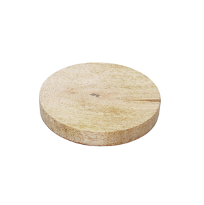 Ensemble de sous-verres en bois d'acacia de qualité supérieure, sous-verres ronds en bois de 300 mm de diamètre, bois massif naturel, antidérapant, set de sous-verres pour table - Product Image 2