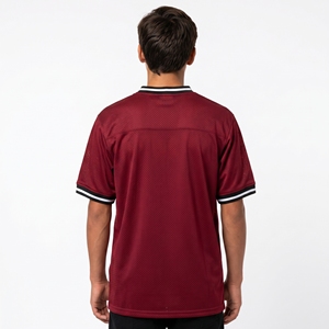 Maillot de football en mesh pour garçons, col en V, maillot d'équipe athlétique, impression personnalisée, vêtements de sport d'entraînement, vente en gros, 100% polyester, hiver - Product Image 2