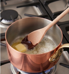Rosy Gold Copper Sauce <b>Pan</b> With Aluminum Alloy Handle Minimalist Design No Coating For Gas Use <b>And</b> Induction Stoves Use - Product Image 5