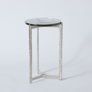 Modern Metal <b>Nesting</b> Coffee <b>Tables</b> With Tempered Glass Tops Contemporary Living Room Furniture - Product Image 2