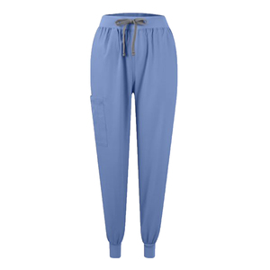 Nouveauté : Ensembles d'uniformes d'infirmière d'hôpital à manches courtes et pantalon de jogging, personnalisables avec logo, extensibles, pour le personnel médical - Product Image 2