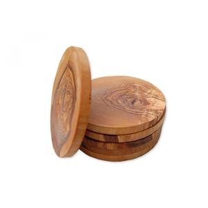 Posavasos de Madera en Blanco de Buena Calidad, Posavasos de Nogal al por Mayor, Posavasos de Madera Cuadrados y Redondos Personalizables de Alta Calidad - Product Image 2