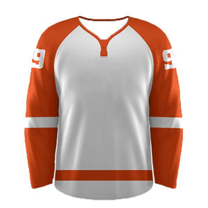 High Quality 100% Polyester Adult Ice Hockey Jerseys Sets Slim Fit Custom Logo Quick Dry Breathable Comfortable Affordable Price - Product Image 1