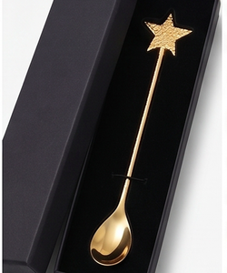 Cuillère en acier inoxydable à manche en forme d'étoile, idéale pour la cuisine, la vaisselle, l'hôtellerie et les mariages. - Product Image 6