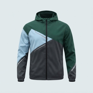 Chaqueta Cortavientos para Hombre con Cierre de Cremallera, Mangas Largas, Capucha, Precio Económico, Nueva Llegada, Venta al Por Mayor, Alta Calidad - Product Image 2