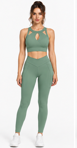 Soutien-gorge de sport sans couture pour femme, extensible dans quatre directions, pour gym, yoga, course à pied, crop top à bretelles croisées, logo personnalisé, faible MOQ, taille moyenne - Product Image 2