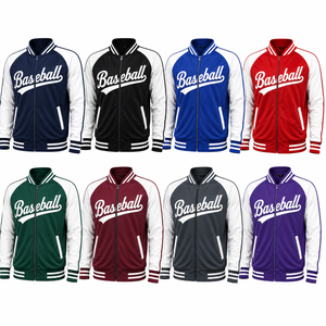 Custom Baseball <b>Warm</b> Full Zip Team Training <b>Jacket</b> Anti-Bacterial <b>Fleece</b> Front Winter Sublimated OEM ODM Performance - Product Image 2