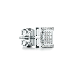 14K Yellow Gold Square Diamond Cluster <b>Stud</b> <b>Earrings</b> for Women Halo Frame Elegant Classic Diamond <b>Earrings</b> <b>Fine</b> Jewelry Gift - Product Image 4