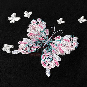 Nouveaux T-shirts à manches courtes brodés en coton et polyester, vente en gros de T-shirts brodés - Product Image 6