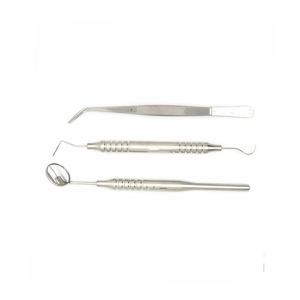 Ensemble d'explorateurs périostiques de haute qualité, 4 instruments de diagnostic dentaire en acier inoxydable avec manche anatomique - Product Image 4