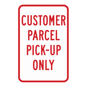 Panneau de signalisation routière pliable pour intérieur/extérieur - Seulement pour la récupération de colis - Product Image 2
