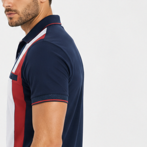 100% Cotton Men's Polo Shirts Customized Logo Short Sleeved Slim Fit Solid Pattern Golf T Shirt by Standard International - Product Image 5