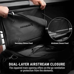 Bolsa de Gimnasio Táctica Resistente, Bolsa de Lona Impermeable para Artes Marciales con Compartimento Dedicado para Zapatos y Correas Reforzadas - Product Image 5
