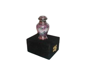 Urne funéraire en laiton gravée, faite à la main en Inde, écologique, magnifique, pour cérémonie funéraire, vase de table, fournitures funéraires en gros - Product Image 5