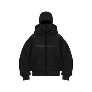 Unisex Balaclava Hoodie Fashion Zip Up Hoodie Casual <b>Long</b> Sleeve hoodie Windproof Winter <b>Sweatshirt</b> - Product Image 2