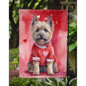 Cairn Terrier ธงสวนวาเลนไทน์ของฉันประดับกล่องจดหมายหลากสีสำหรับงานศิลปะที่ชานบ้านสำหรับเตียงดอกไม้ทุกขนาด - Product Image 3
