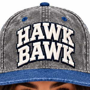 Casquette Snapback Unisexe 6 Panneaux Blanc Bleu Logo Brodé Classique Visière Plate Design Moderne Personnalisé Voyage en Plein Air - Product Image 5