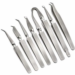 Ensemble de pinces pour la pose d'attaches orthodontiques, en acier inoxydable, à action inversée, pour les procédures de collage dentaire - Product Image 1