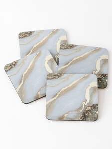 Juego de posavasos de resina y madera hechos a mano con diseño artístico moderno para decoración del hogar, mesa de café, mesa de comedor y uso en escritorio de oficina. - Product Image 6