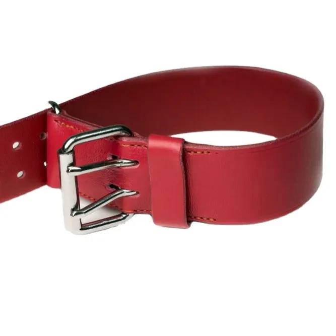 2022 New Fashion Unique Strawberry Red Dog Collar Wide Leather with Soft Padded