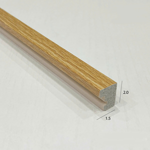 Modern Style PS Polystyrene Picture Frame Moulding <b>Wood</b> Grain Minimalist Wide <b>Border</b> OEM Custom Photo Frame Factory - Product Image 2