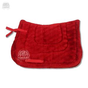 Manta de media silla de montar de algodón y forro polar ecuestre con espuma para caballo, de alta calidad, de diseño, al por mayor - Product Image 6