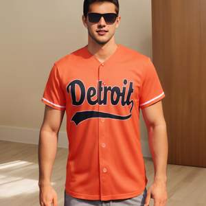 Custom Baseball Jersey Breathable Polyester Team Uniform Sublimation Printed Sports Shirt For Training <b>Games</b> - Product Image 3