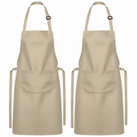 Tablier de charpentier réglable en coton robuste avec sangles croisées et sac à outils, couleur personnalisable, uniforme de travail pour le personnel de restaurant et de bar