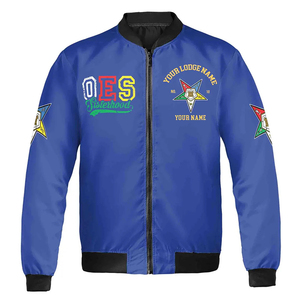 Custom Name Chapter OES Order Of The Eastern <b>Star</b> Sisters In Service Bomber <b>Jacket</b> High Quality Custom Made Long Sleeve <b>Jackets</b> - Product Image 2