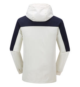 เสื้อแจ็คเก็ตกันลมแบบมีฮู้ดสำหรับผู้ชาย ผ้าโพลีเอสเตอร์ 100% สวมใส่สบายสำหรับฤดูหนาวและฤดูใบไม้ร่วง ทรงโอเวอร์ไซส์ ปรับขนาดได้ - Product Image 6