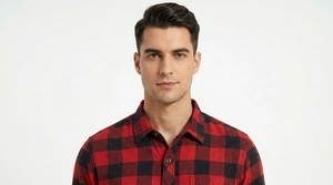 Men's Casual Plaid <b>Shirt</b> Long Sleeve Button Up Check Pattern Woven Flannel <b>Shirt</b> for Outdoor Activities - Product Image 5