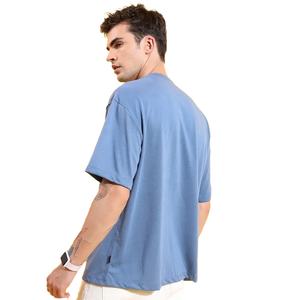 T-shirt unisexe surdimensionné en coton 100% respirant, imprimé sur mesure, à épaules tombantes, en tissu polaire, manches courtes, grandes tailles, écologique - Product Image 4