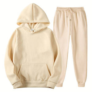 Ensemble sweat à capuche et pantalon de jogging pour femme, survêtement décontracté oversize, molleton doux, vêtements de détente confortables, ensemble deux pièces - Product Image 2