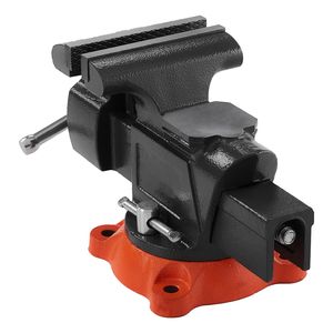 Étau d'établi robuste multifonctionnel avec base pivotante à 360 degrés, largeur de mâchoire de 5 pouces, ouverture maximale de mâchoire de 5 pouces et profondeur de gorge de 2,8 pouces - Product Image 4