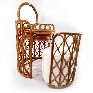 Top selling rattan vanity desk modern <b>dressing</b> <b>table</b> with mirror set coastal home furnishings - Product Image 1