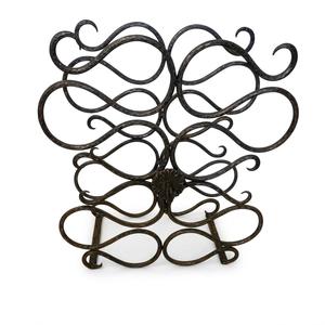 Porte-bouteilles mural industriel moderne en bois avec supports métalliques pour 5 bouteilles, prix raisonnable - Product Image 5