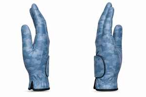 Gants de golf pour hommes de haute qualité, camouflage bleu, respirants, légers, en cuir de chèvre véritable, à bas prix. - Product Image 3