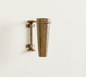 Brass <b>Wall</b> Vase Set Handmade Modern Farmhouse Style Floral Decor for Wedding Home Interior - Product Image 2