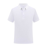 Groothandel Unisex 100% katoenen golf shirt effen patroon anti-pilling korte mouw geborduurd aangepast bedrukt logo sport casual
