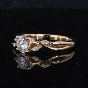 แหวนหมั้นเพชรทรงกลม 1.50 กะรัต งานแฮนด์เมด Krishnavii KR 323 ทองคำขาว 18K ประดับเพชร พร้อมใบรับรอง IGI สินค้าหรูหรา - Product Image 6