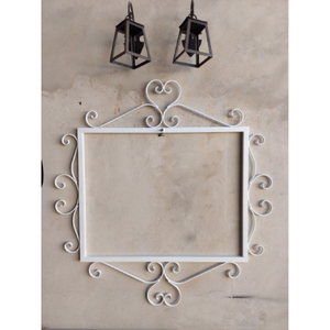 Rectangular Metal <b>Photo</b> <b>Frame</b> With <b>Black</b> Finish And Ornate Scroll Design For Wall Display Living Rooms Decor Picture <b>Frames</b> - Product Image 5